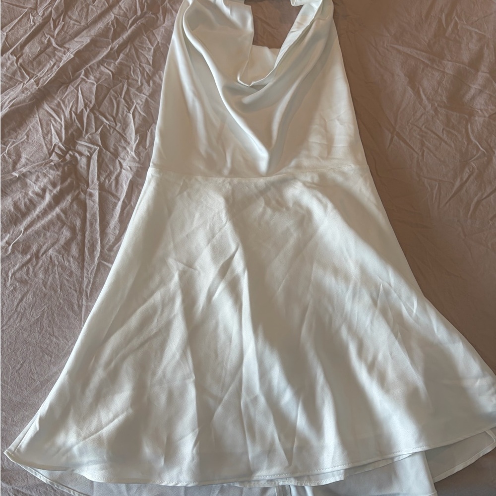 Abercrombie Cowl Neck White dress